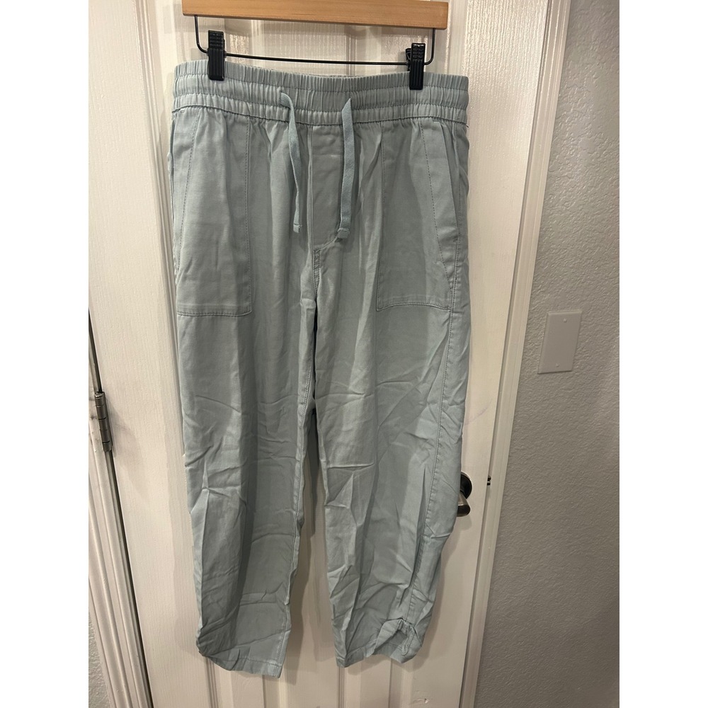 Stradivarius‎ Jogger Pants Light Blue Lyocell Cotton Elastic Waist Casual